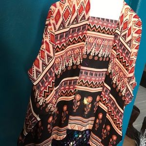 Aztec pattern cover up